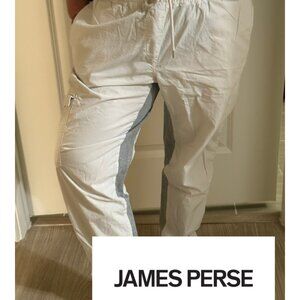 James Perse Cargo Pants w/ Drawstring & Rolled Cuffs Ivory and grey size 2/med
